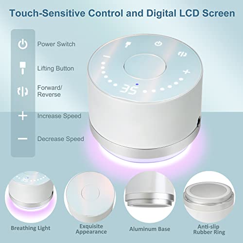 Madenia Brushless Nail Drill for Acrylic Nails, Powerful 35000RPM Professional Nail Drill Machine Electric Nail File Manicure E File with Automatic Lifting Nail Drill Bits Container and Touch Screen - Image 4