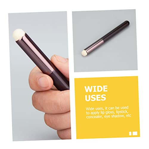 3 Piece Wooden Handle Makeup Brush Set Concealer Lip Eyeliner Short Hair Travel Wand - Image 4