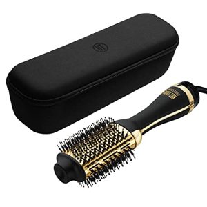 HOT TOOLS Professional 24K Gold One Step Volumizer and Storage Black Case Styling Bundle