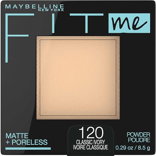 Maybelline Fit Me Matte + Poreless Pressed Face Powder Makeup & Setting Powder, Classic Ivory, 1 Count & Fit Me Loose Setting Powder, Face Powder Makeup & Finishing Powder, Fair Light, 1 Count - Image 2
