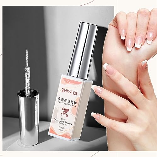 4 Color Gel Nail Art Liner Set Black White Gold Silver for DIY Designs - Image 6