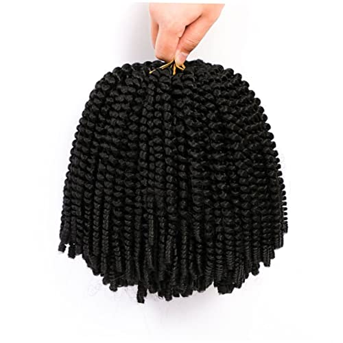 1pc African Dreadlocks Black Outfits Hip- Hop Braid Wig Crochet Hair Curly Afro Wig Human Hair Braids Wigs Twist Wigs Miss Low Temperature Wire Accessories Hip Hop - Image 5