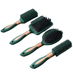 5-Piece Hair Brush Set for Curling, Styling, Comb, Flat, and Airbag Use