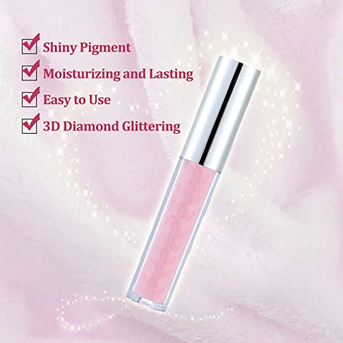 Shimmering 24 Hour Waterproof Metallic Liquid Lipstick for Women, Diamond Glossy Finish - Image 2