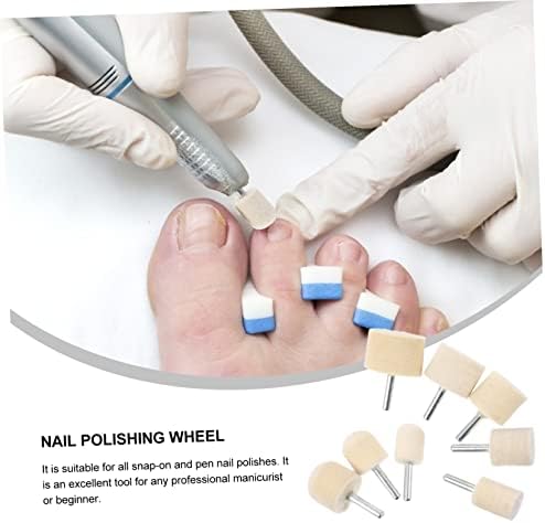 24 Pcs Nail Polish Grinding Head Nails Drill Bits Nails Gel Drill Bits for Nails Cleaning Kit Nail File Drill Bit Cuticle Clean Nail Drill Bit Wool Acrylic Tool to Rotate Metal - Image 6