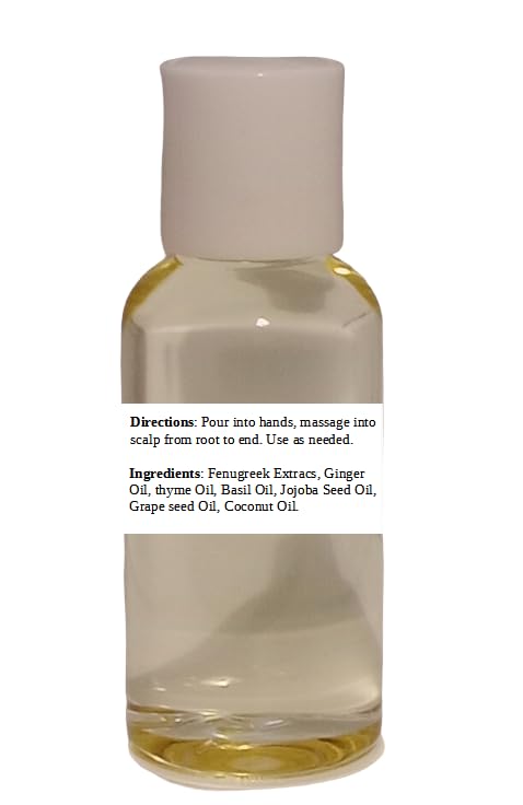 Wholesale Fenugreek Hair Food Hair Oil 3 fl oz, natural hair care, made in the usa - Image 2
