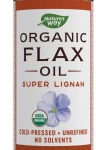 Nature's Way Organic Flax Oil Super Lignan, Cold-Pressed, and Unrefined, 24 Fl Oz