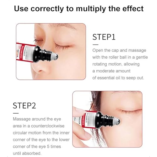 All Natural Anti-Wrinkle Eye Serum Oil for Dark Circles and Firming, 3 Pack - Image 5