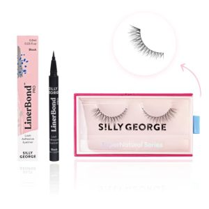 Silly George Lash Kit for Beautiful Lashes, Strong Hold, Easy Application, 1 Kit