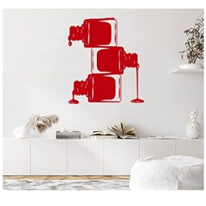 Nail Polish Wall Decal Vinyl Sticker for Beauty Salon and Girl Room Decor 12x18 Inch NV108