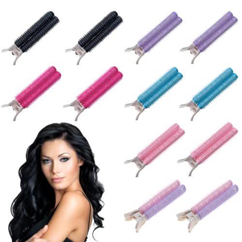 12 Piece Set Curly Hair Volume Clips for Effortless Styling
