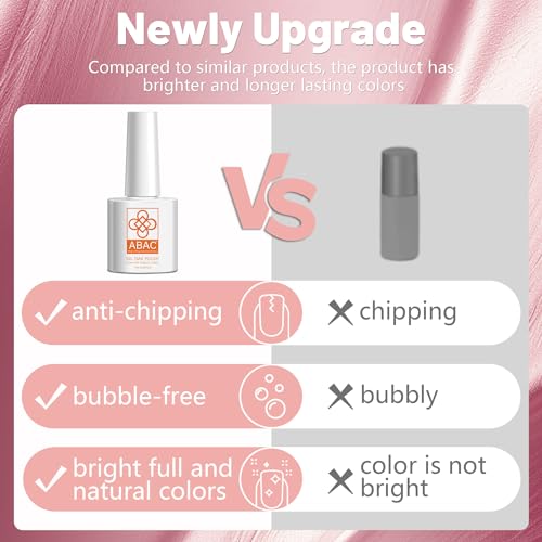 One-step Gel Polish 12 color Skin Tone Nude Gel Polish All Seasons Skin Tones Pink Neutral Brown Gel Polish Kit, Soak Off LED Gel Nail Kit Manicure DIY Home - Image 4