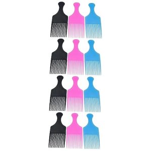 NOLITOY 12 Pcs Barber Shop Supplies Hairdressing Curly Hair Styling Tools Wig Braid Small Mens Hair Comb Braid Pick Comb Barber Shop Comb Fake Braid Headband Curls Hair Fork