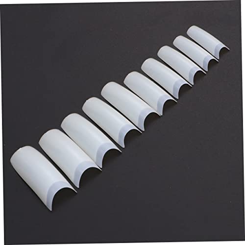 1 Box 500pcs Nail Kits Professional Acrylic with Everything Tips for Nails Full Fake Nails Flake Nails Coffin Nails Manicure Accessories Natural False Flake Nail Tips Gel Girl - Image 2