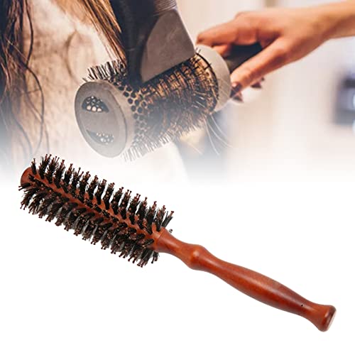 3pcs Round Hair Brush,Wooden Handle High Temperature Resistant Round Curling Styling Hair Brush,Lightweight Round Hair Brush for Precise Styling and Manageable Hair - Image 3