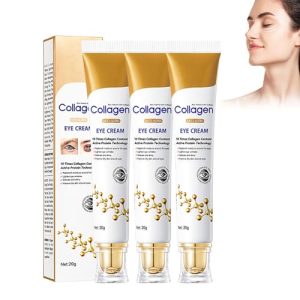 LuminEyez Collagen Anti-Wrinkle Eye Cream 3-Piece Set Targets Dark Circles and Puffiness