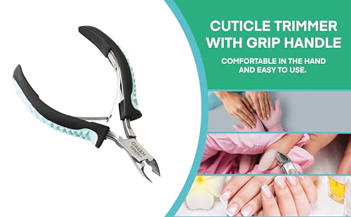 Professional Stainless Steel Cuticle Trimmer with Non-Slip Grip Handle for Nail Care - Image 8