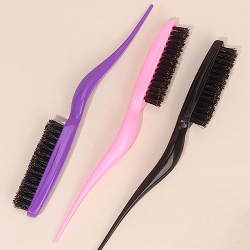 Boar Bristle Brush Comb Hair Teasing Brush For Women Men Salon Boar Bristle Beauty Styling Backcombing Brush For Women Hair Styling Accessory Hair Detangling Brush Hair Volumizing Comb Hair Smoothing - Image 7