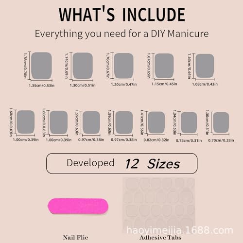 Blue Flower Press on Nails Short Square Fake Nails Full Cover Spring Summer White Acrylic Nails False Nails Glossy Reusable Gel Glue on Nails Simple Nature Stick on Nails for Women Girls Holiday - Image 5