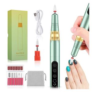 Electric Nail Drill Machine, Beaulush Cordless Electric Nail Drill Machine, 35000RPM Gel Polishing Nail Drill Pen, Portable Manicure Machine Nail Sander Tools Professional Nail Art