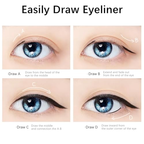 Brown Ultra Fine Tip Liquid Eyeliner Pen Waterproof Smudgeproof Quick Drying 1 Piece - Image 5