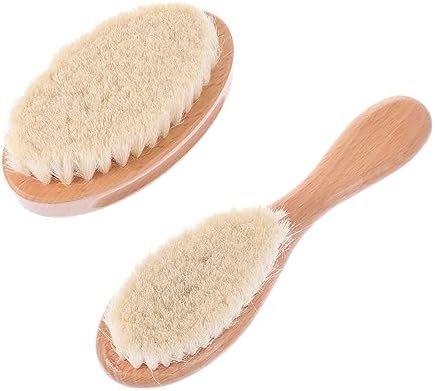 2pcs Bath Brush Body Exfoliating Brush Body Scrubber Brush for Shower Hair Cutting Brush Back Massaging Brush Shower Hair Brush Bath Mitt Paint Newborn Toddler Wool