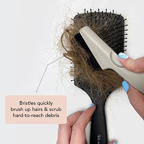 Kitsch Satin Scrunchies for Women and 2-in-1 Double Sided Hair Brush Cleaner Tool Set - Image 7