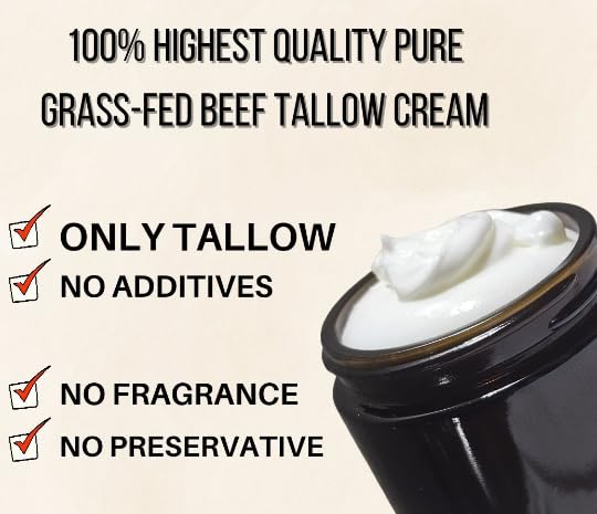 Pure Whipped Tallow face Cream - Organic Lavender vanilla Tallow balm from with pure Grass Fed Cows -tallow face cream- Tallow for skin, body, Face & hair(4 oz) - Image 4