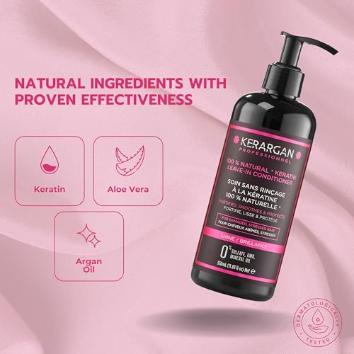KERARGAN Daily Leave-In Keratin Treatment 8.5 oz for Enhanced Shine and Hair Protection - Image 3