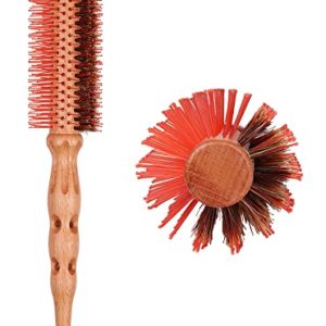PERFEHAIR Small Round Hair Brush for Blow Drying, Multi-Function Round Hairbrush with Nylon & Boar Bristle, Perfect for Styling Men & Women's Medium, Short & Fine Hair -1.8 Inch