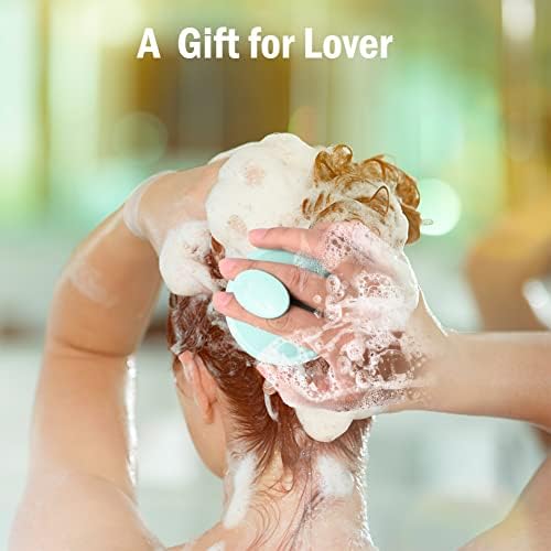 Abnaok Scalp Massager and Shampoo Brush, Protable Hand Held SPA Head Massager for Deep Relaxation & Stress Reduction in The Office Home, Shower Hair Brush for Women Men Kids - Image 6