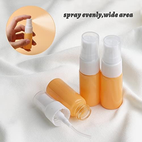 40Pcs 10ml Orange Glass Spray Bottles - Mini Refillable Perfume Atomizer Spray Bottles Mist Sprayer for Cleaning- Small Travel Size Empty Bottles for Fragrance, Essential Oil - Image 4