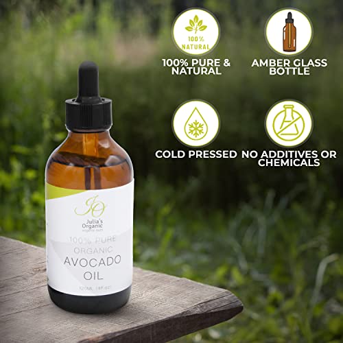 100% Pure Organic Avocado Oil for Hair and Skin 16 oz Bottle - Image 2
