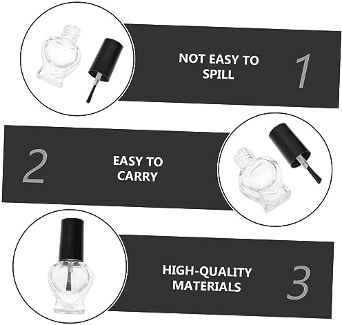 DOITOOL 20pc Empty Nail Polish Bottles with Brushes for Manicure and Storage - Image 3