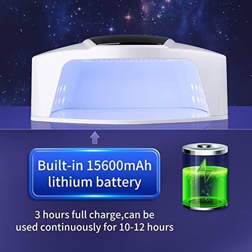 UV LED Nail Lamp 96W Rechargeable,Cordless Professional Nail Dryer Gel Nail Polish Curing Lamp, 4 Timer Setting LCD Display Auto Sensor Nail Lights,Nail Art Manicure Tools for Home and Salon - Image 2
