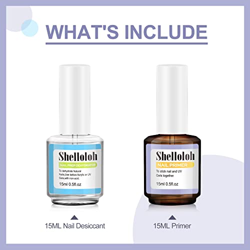 Acid-Free Nail Dehydrator and Primer Set 0.5 Fl Oz for Gel and Acrylics - Image 4