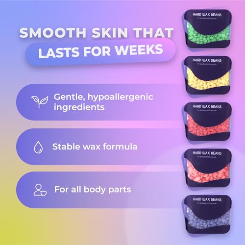Bella Verde Waxing Kit - Home Wax Kit for Women and Men - Wax Warmer with LED display - for Brazilian Body Legs Eyebrows Face Lips Armpits - Image 6