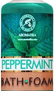 Bath Foam with Peppermint Essential Oil - 34 Fl Oz (1000ml) - Body Care - Good Sleep - Beauty - Bathing - Body Care - Wellness - Relax - Aromatherapy - Spa - Bubble Baths