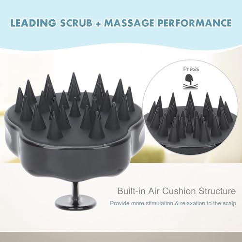 FREATECH Scalp Massager Brush for Hair Growth Soft Silicone Bristles Gentle Cleansing - Image 4