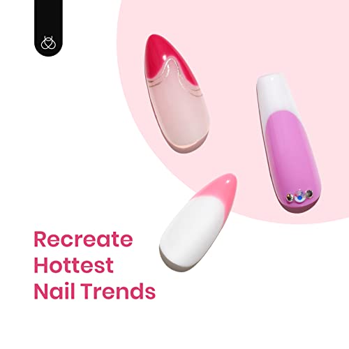 beetles Gel Polish Nail Set 36 Colors Lingering Grace Collection Pink Red Purple Girly Elegant Sparkle Glitter Gel Polish Nail Art Liner Brushes 5Pcs Painting Art Design Pen - Image 5