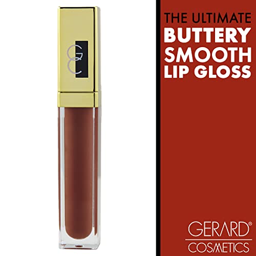 Gerard Cosmetics Color Your Smile Lip Gloss Cocoa Bean | Super Pigmented Brown Lip Gloss with LED Light and Mirror | Shiny Finish | Hydrating Brown Lipstick | Cruelty Free and Made in USA - Image 7