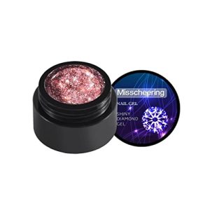 8 Colors 5ML Shining Diamond Glitter Gel Nail Polish for Professional Nail Art