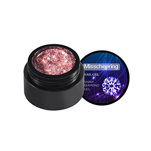 8 Colors 5ML Shining Diamond Glitter Gel Nail Polish for Professional Nail Art