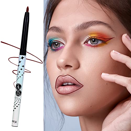 Matte Colorful Neon Waterproof Eyeliner Pencil Set for Eyes, Lips - 12 Shades - Image 5