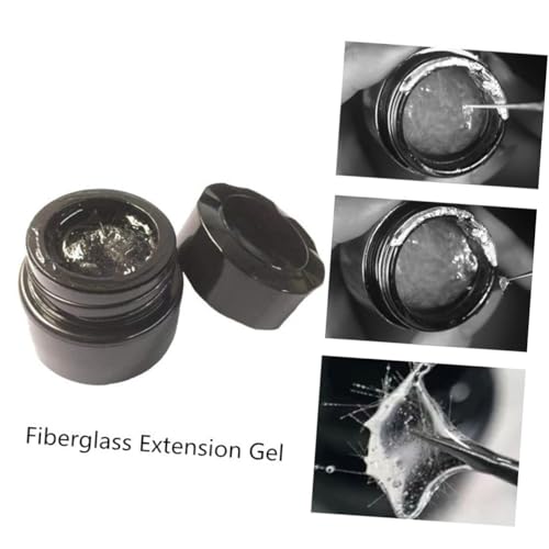 16 Pcs Fiberglass Nail Extension Gel Kit with Files, Stickers, Tweezers, and Glue - Image 4