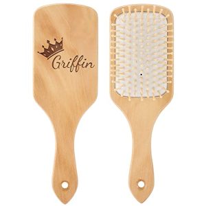 Personalized Hair Brush, Engraved Name Hair Brushes for Women Men Girls Boys, Wooden Boar Bristle Hairbrush for Thick Curly Fine Long Short Dry Wet Hair