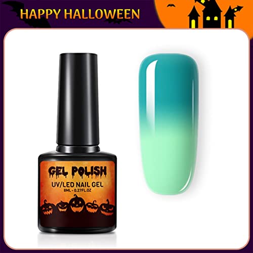 Halloween Color Changing Gel Nail Polish 1PC Long Lasting Glossy Gradient Mood Nail Gel for DIY Nail Art Manicure at Home Salon - Image 2