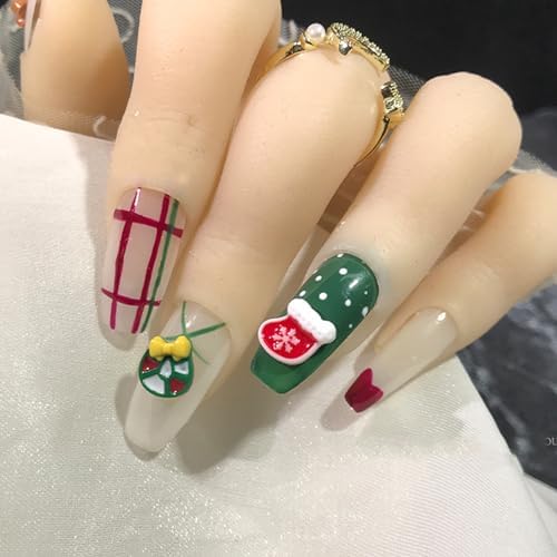 80pcs Cute Glow Christmas Nail Charms for DIY Manicure Decoration - Image 9
