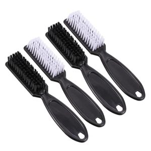 FRCOLOR 4pcs Vintage Barber Comb Broken Hair Comb Barber Hair Removal Brush Barber Brush Barber Hair Brush Styling Hair Brush Haircut Brush Hairdressing Tool Neck White