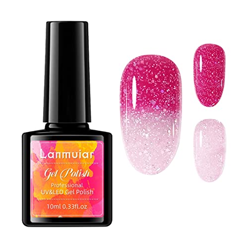 Gel Nail Polish Trendy Solid Nail Kit Nail Art Manicure Chip-Resistant Long-lasting Quick Dry Finger Nail Polish Birthday Gift for Women Matte Glitter Warehouse Sale Clearance